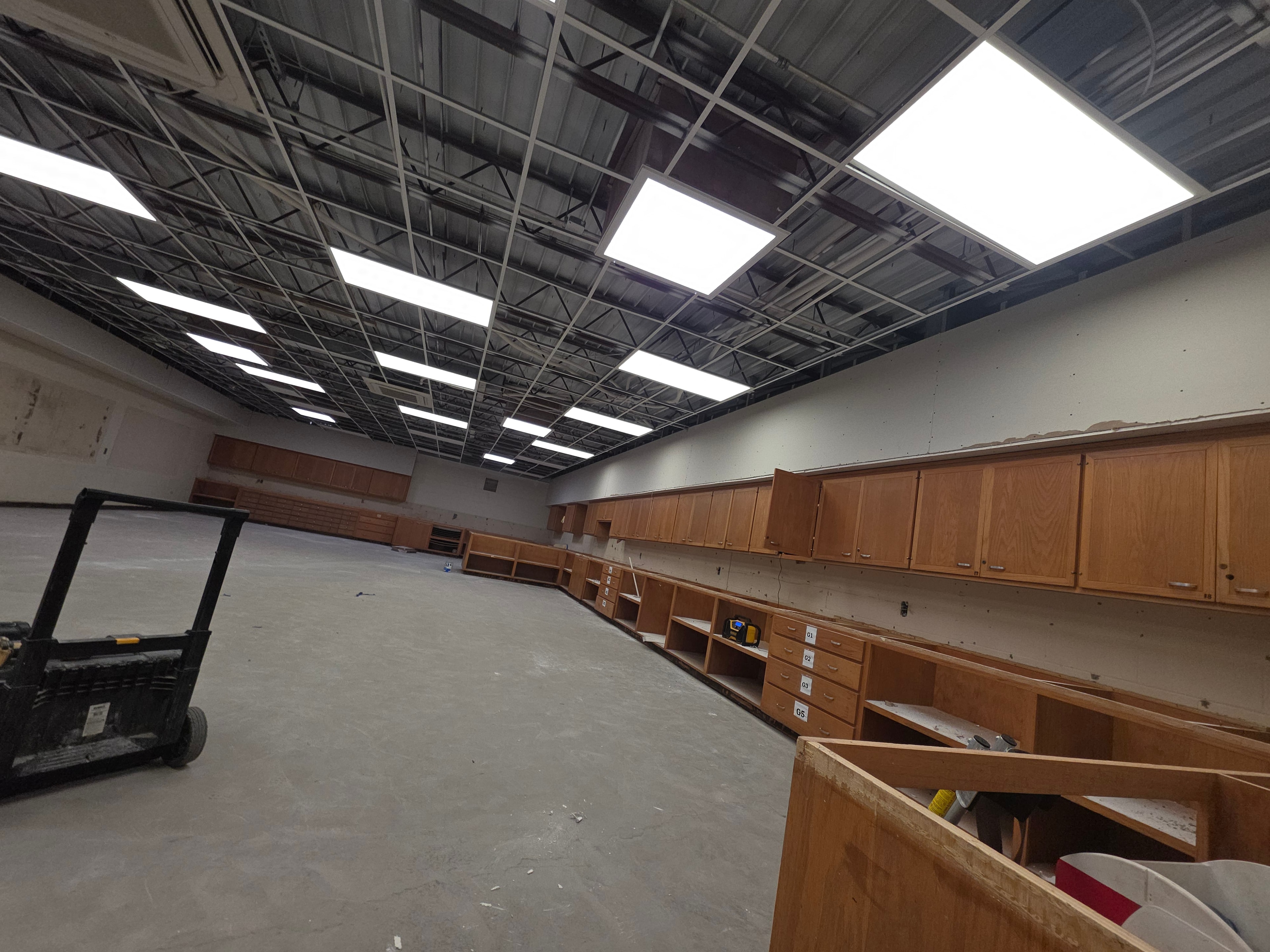 Acoustic Ceiling Grid Installation